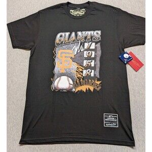 NWT San Francisco Giants MLB Baseball Retro 1958 Men's Black T-shirt Sz Medium